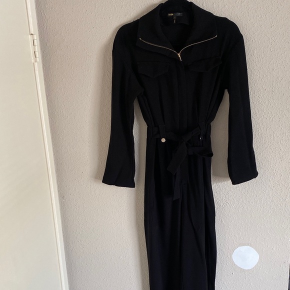 Maje Black Long Sleeve Jumper with Zipper - Picture 3 of 11